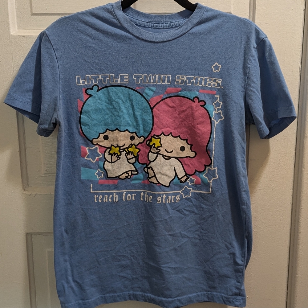 Sanrio Little Twin Stars Blue Graphic T-Shirt